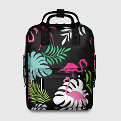 Женский рюкзак Фламинго с цветами