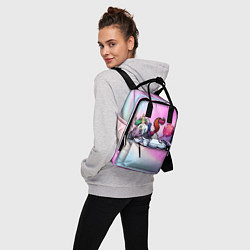 Рюкзак женский Озорной единорог, цвет: 3D-принт — фото 2