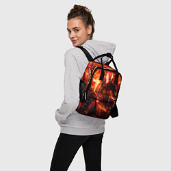 Рюкзак женский Данте в огне, цвет: 3D-принт — фото 2