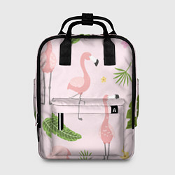Рюкзак женский Фламинго, цвет: 3D-принт