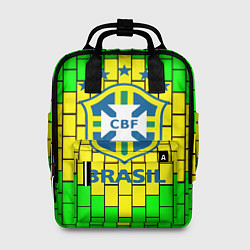 Рюкзак женский Сборная Бразилии, цвет: 3D-принт
