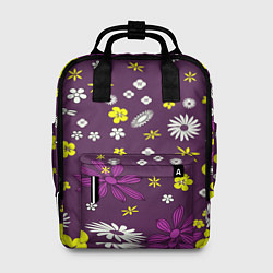 Рюкзак женский Цвета цветов дизайн, цвет: 3D-принт