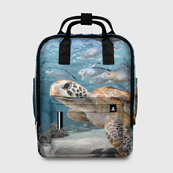 Рюкзак женский Морская черепаха, цвет: 3D-принт