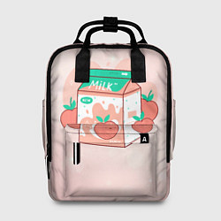Рюкзак женский Персиковое молоко в коробке, цвет: 3D-принт