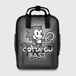 Рюкзак женский Retro Sonic, цвет: 3D-принт