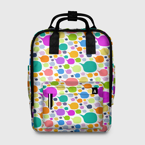 Женский рюкзак Разноцветные пятна / 3D-принт – фото 1