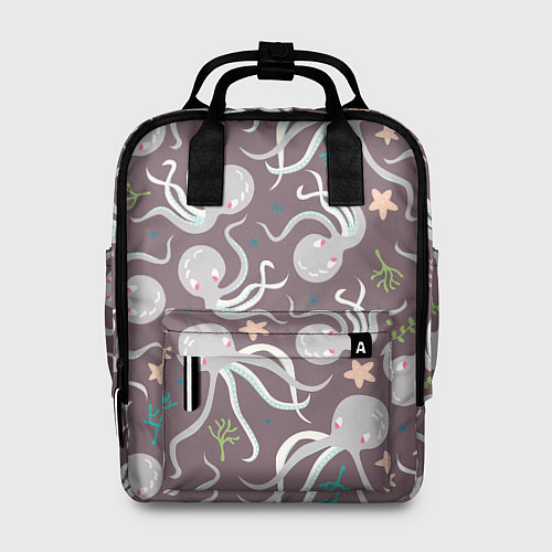 Женский рюкзак Осьминоги / 3D-принт – фото 1