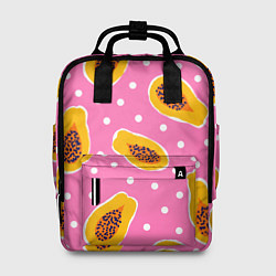 Женский рюкзак Папайя на розовом