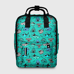 Рюкзак женский Морские рыбки, цвет: 3D-принт
