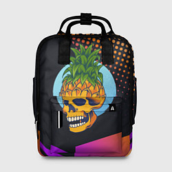 Рюкзак женский Череп - ананас, цвет: 3D-принт
