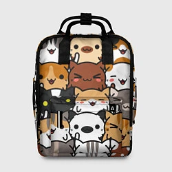 Рюкзак женский Коты и котики, цвет: 3D-принт
