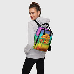 Рюкзак женский D j Пицца, цвет: 3D-принт — фото 2
