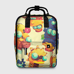 Рюкзак женский Crazy Simpsons, цвет: 3D-принт