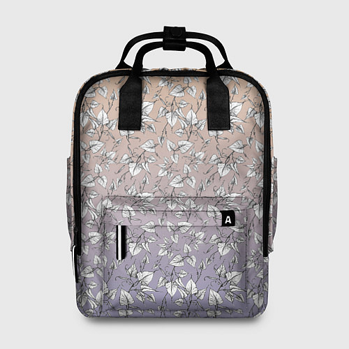 Женский рюкзак Плющ и градиент / 3D-принт – фото 1