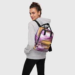 Рюкзак женский Наслоение красок, цвет: 3D-принт — фото 2