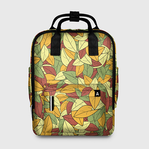 Женский рюкзак Яркие осенние листья / 3D-принт – фото 1