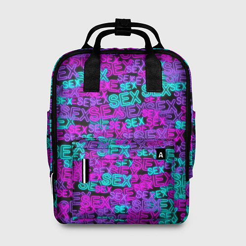 Женский рюкзак Neon SEX / 3D-принт – фото 1