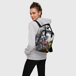 Рюкзак женский Оптимус и Бамблби, цвет: 3D-принт — фото 2
