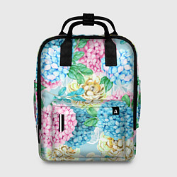Рюкзак женский Гортензия в сказочном саду, цвет: 3D-принт