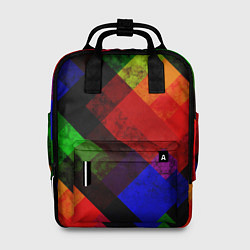 Рюкзак женский Яркий геометрический узор, цвет: 3D-принт