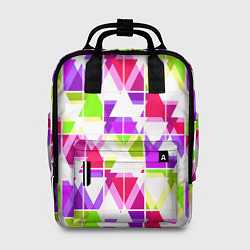 Рюкзак женский Абстрактный яркий узор, цвет: 3D-принт