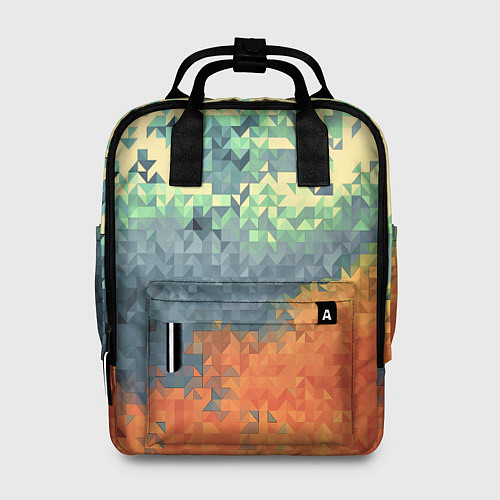 Женский рюкзак Стихия: лед и пламя / 3D-принт – фото 1