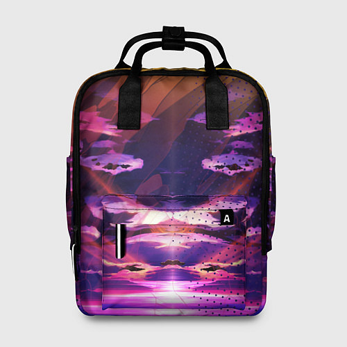 Женский рюкзак Закат Облака / 3D-принт – фото 1