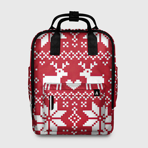 Женский рюкзак Рождественские олени / 3D-принт – фото 1