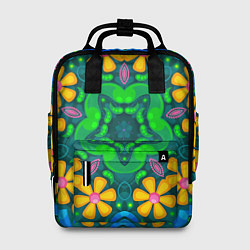 Рюкзак женский Цветы и узоры - Калейдоскоп, цвет: 3D-принт