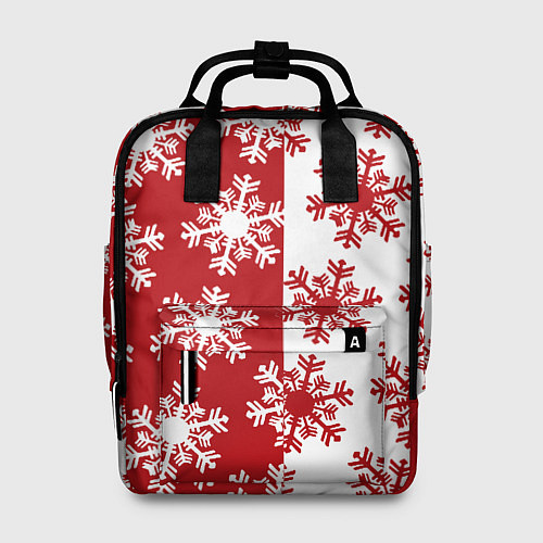 Женский рюкзак Новогодние Снежинки 2022 / 3D-принт – фото 1