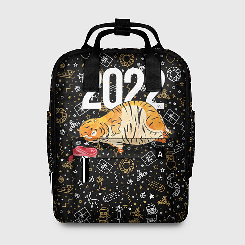 Женский рюкзак Ленивый толстый тигр / 3D-принт – фото 1
