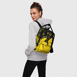 Рюкзак женский Тыквенные смайлы, цвет: 3D-принт — фото 2