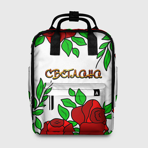 Женский рюкзак Светлана в розах / 3D-принт – фото 1