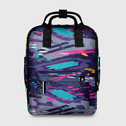 Рюкзак женский Космический абстрактный паттерн, цвет: 3D-принт
