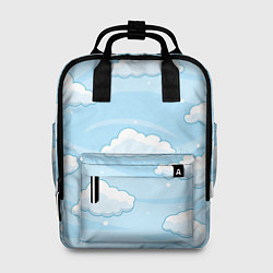 Рюкзак женский Зимние облака, цвет: 3D-принт