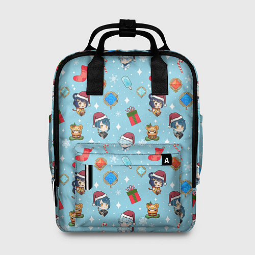 Женский рюкзак GI Christmas Pattern / 3D-принт – фото 1