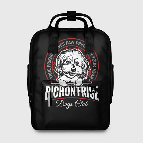 Женский рюкзак Бишон Фризе Bichon Frize / 3D-принт – фото 1