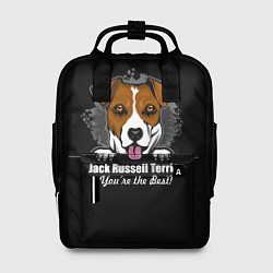 Рюкзак женский Джек-Рассел-Терьер Jack Russell Terrier, цвет: 3D-принт