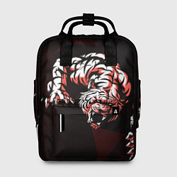 Рюкзак женский Злой тигр нападает, цвет: 3D-принт
