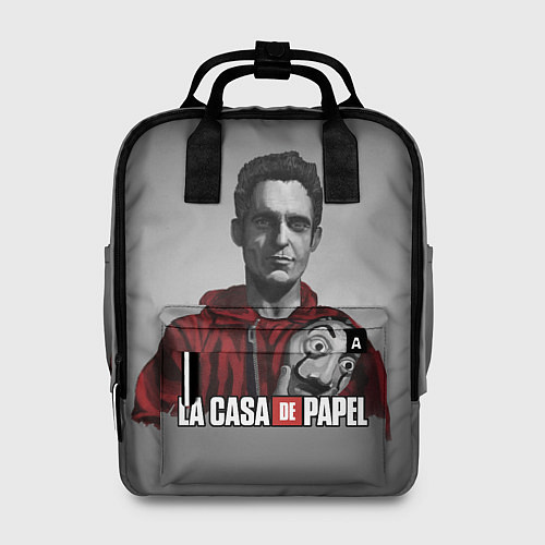 Женский рюкзак LA CASA DE PAPEL - БУМАЖНЫЙ ДОМ СЕРИАЛ / 3D-принт – фото 1