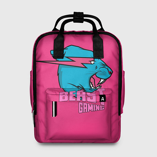 Женский рюкзак Mr Beast Gaming Full Print Pink edition / 3D-принт – фото 1