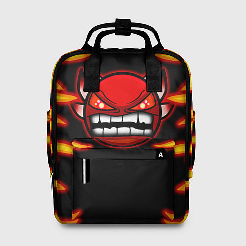 Женский рюкзак Geometry Dash: Smiley Demon / 3D-принт – фото 1
