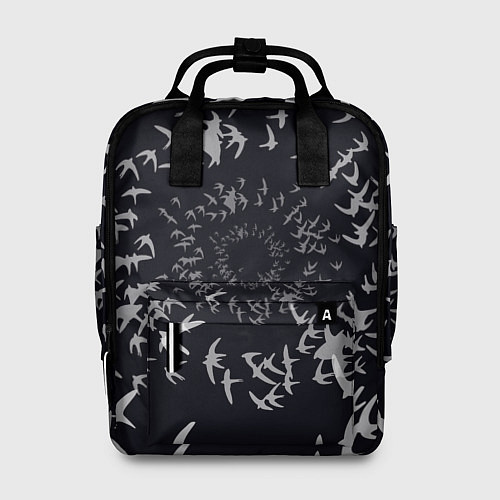 Женский рюкзак Веер птиц / 3D-принт – фото 1