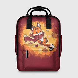 Рюкзак женский Лис в листопаде, цвет: 3D-принт