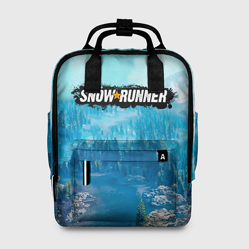 Женский рюкзак SnowRunner СноуРаннер логотип / 3D-принт – фото 1