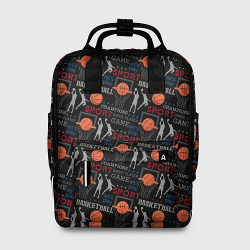 Женский рюкзак Basketball - Баскетбол / 3D-принт – фото 1