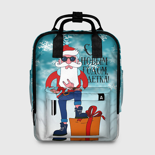 Женский рюкзак Hipster Santa 2022 / 3D-принт – фото 1