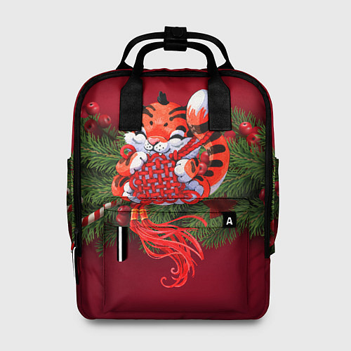 Женский рюкзак Игривый китайский тигр / 3D-принт – фото 1