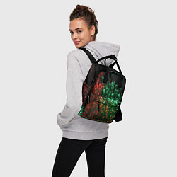 Рюкзак женский Неоновые светящиеся палочки, цвет: 3D-принт — фото 2