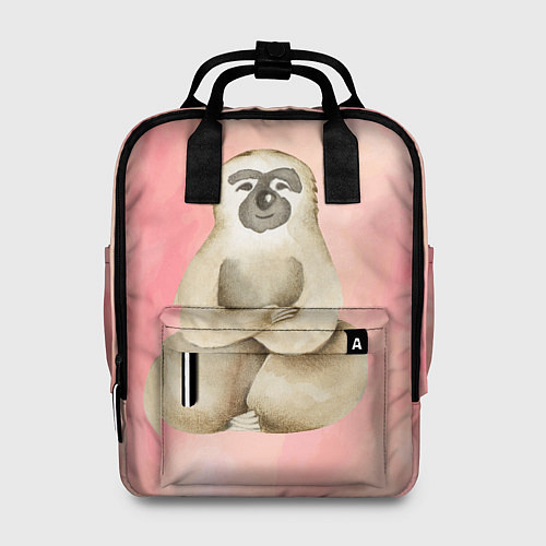 Женский рюкзак Ленивец сидит / 3D-принт – фото 1